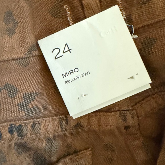 Citizens Of Humanity barrel Jeans Miro Long Relaxed Jeans in Sepia Cheetah - Picture 5 of 8